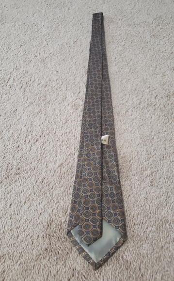 HP 🎊 100% silk tie made in Italy 55 inches long retro pattern - Picture 7 of 9